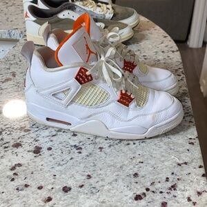 Jordan Men's Shoes White and Orange